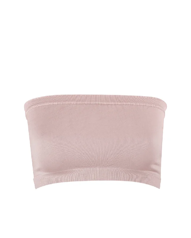 CAPTIVATING Bandeau Bra Top | Blush