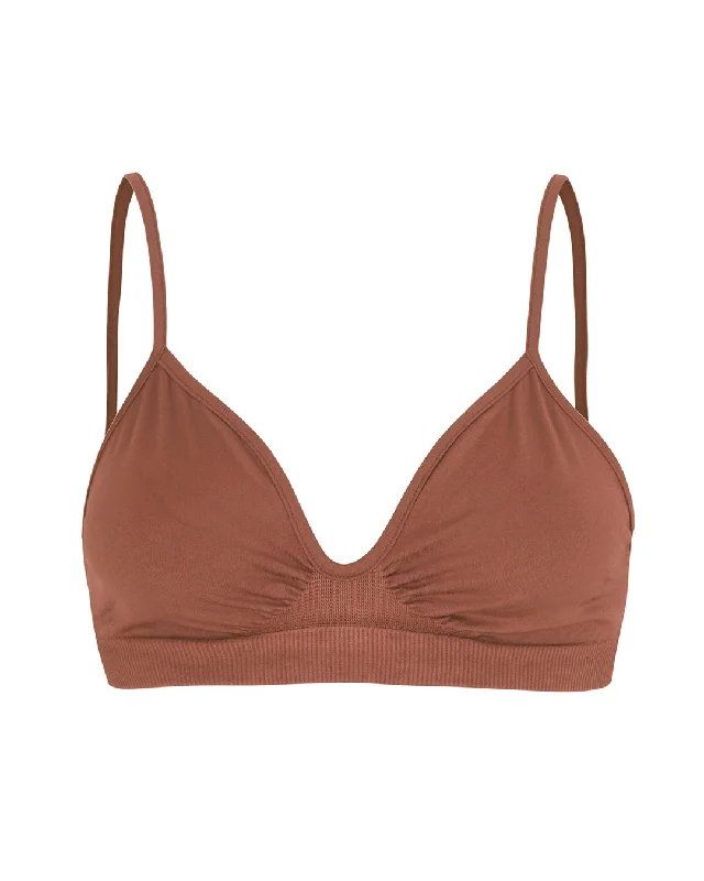 LIBERATED Bikini Bra Top | Rusty Pink