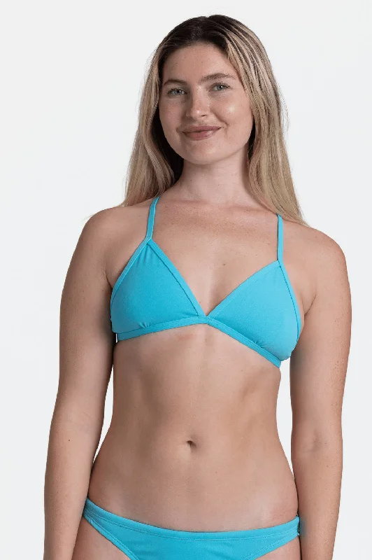 Triangle Bikini Tops - Hawaii Blue