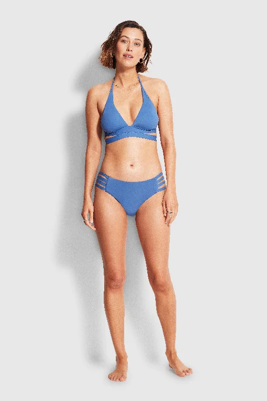 Active Halter Bikini Top - Marina Blue