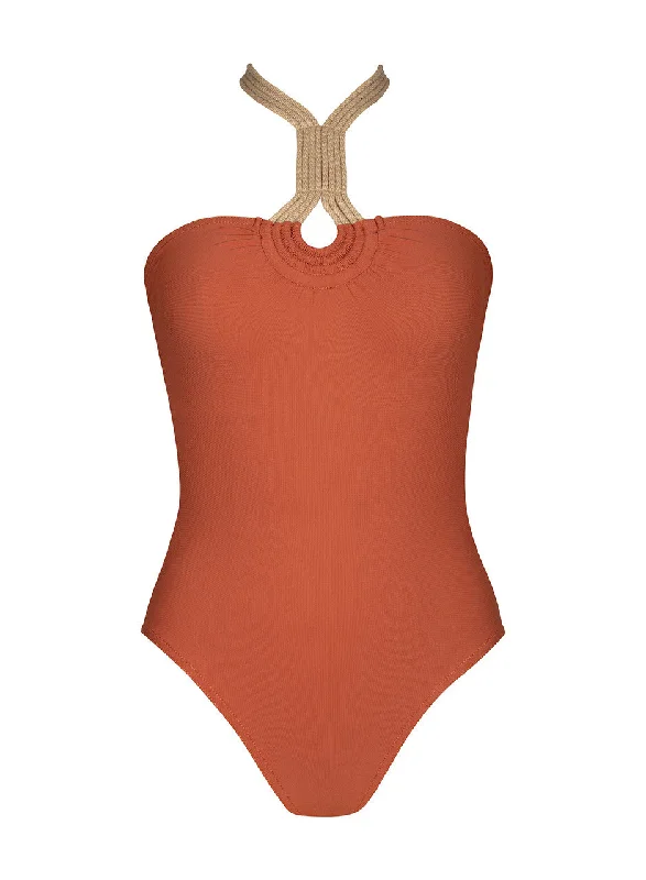 Charlie Bandeau One Piece in Henna