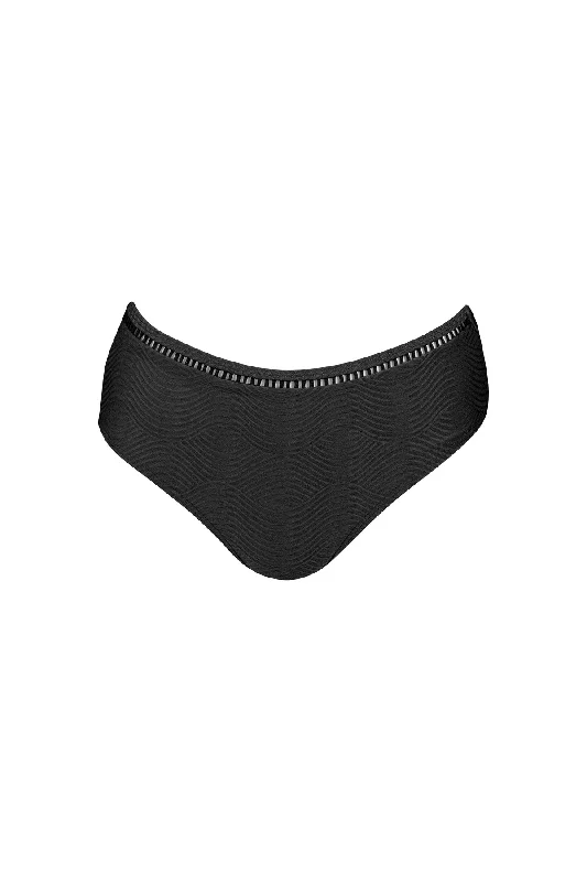 Black Eyelet High Waisted Bottom