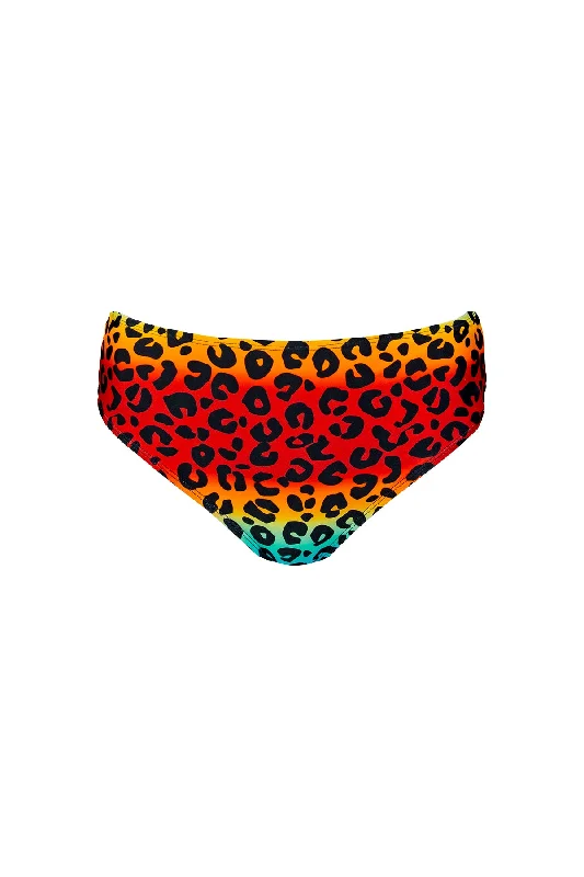 Cheetah Paradise High Waisted Keyhole Back Bottom