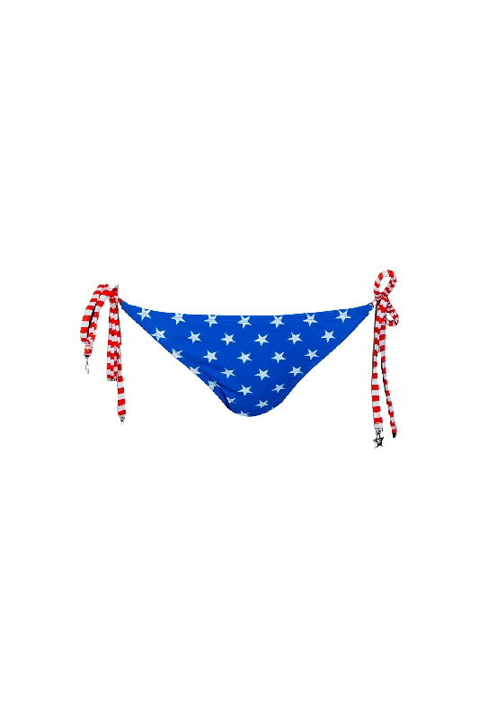 Patriotic Stars Tie Side Bottom