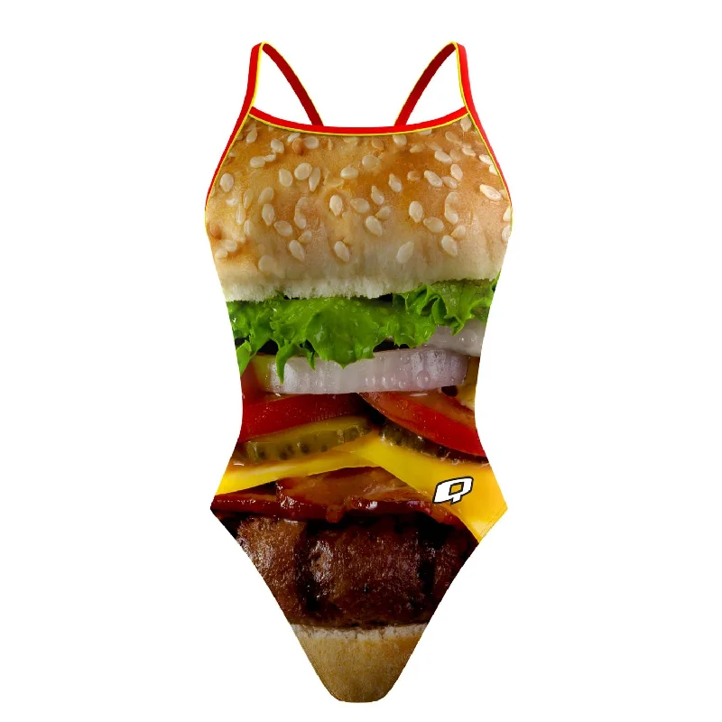 Hamburger - Sunback Tank Swimsuit