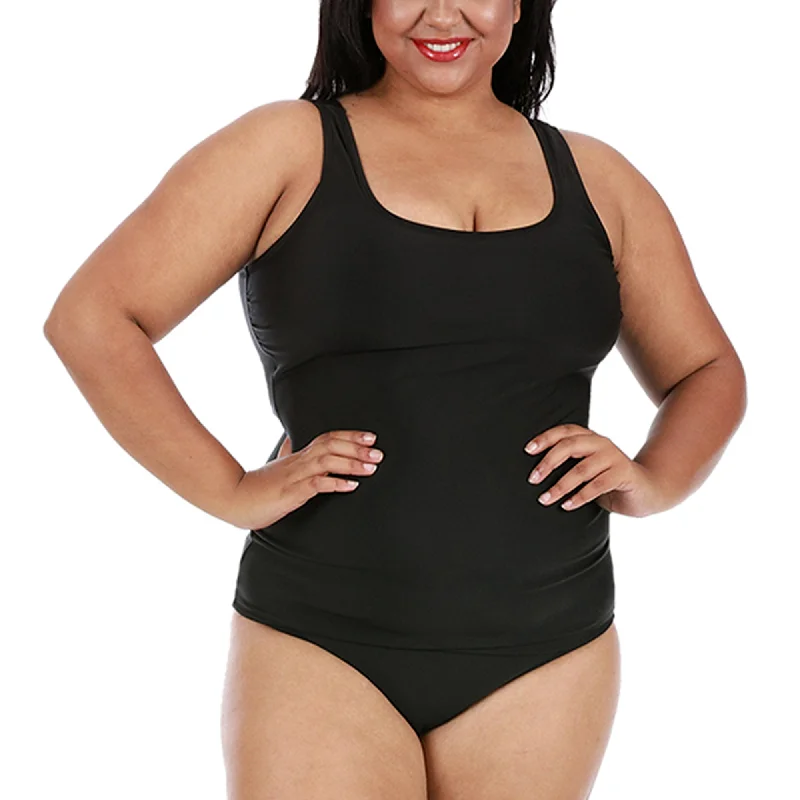 InstantFigure Plus Size Swimwear Hipster Bottoms 13216BC