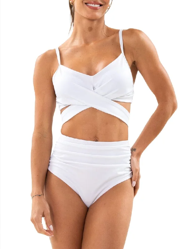 Island Wrap Bikini Two-Piece Set - White