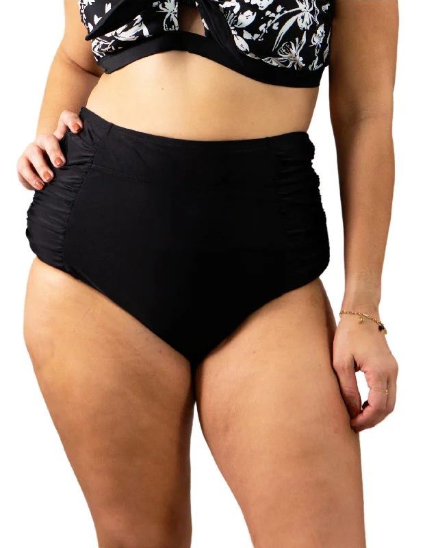 Plus - High Waisted Bottom Black