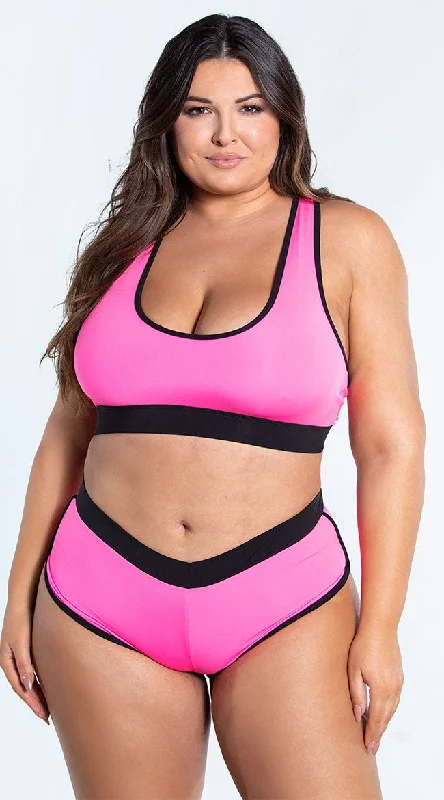 Plus Size Ibiza Sporty Two Piece Swimsuit