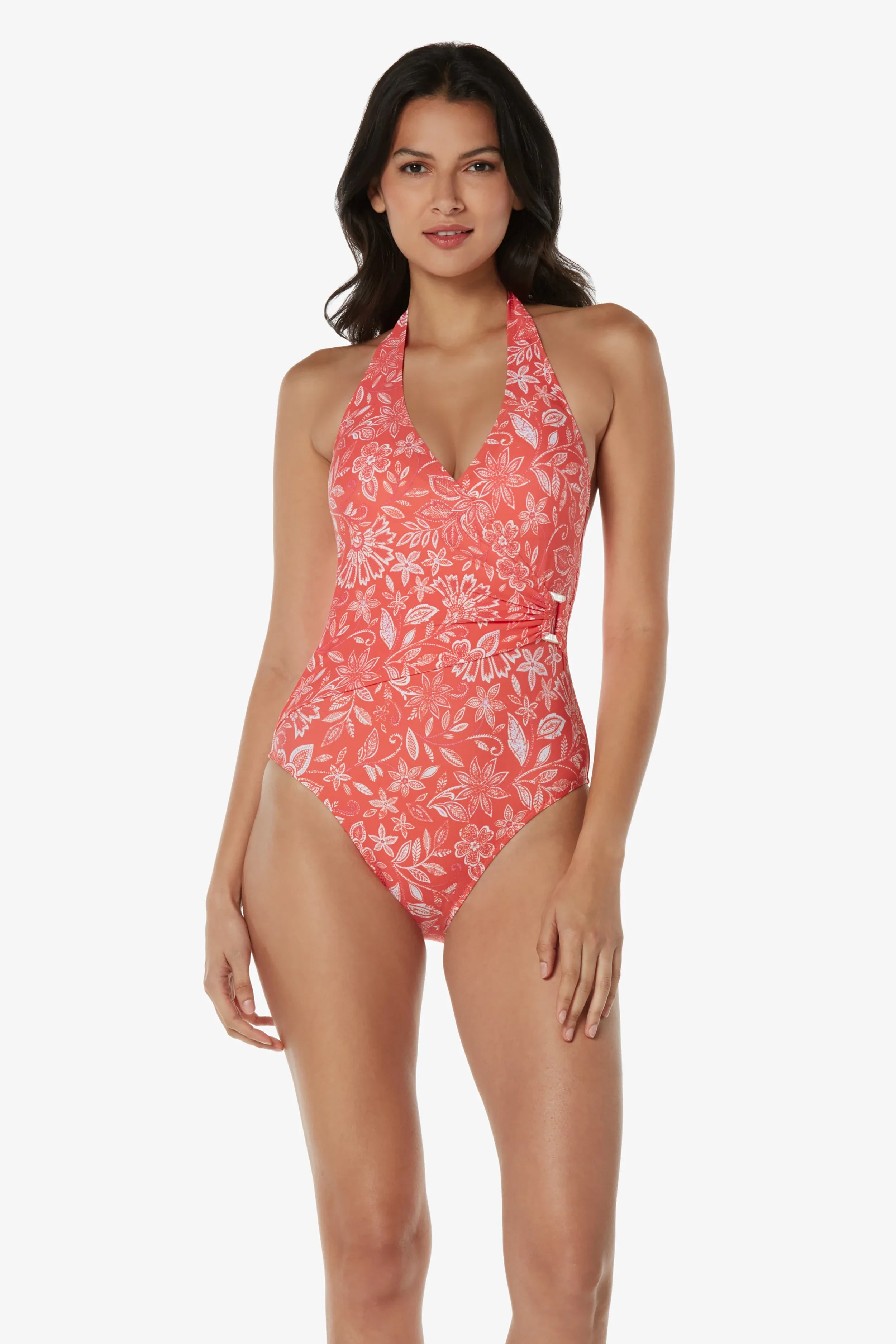 Shell Wrap One-Piece  |  Gigi Floral