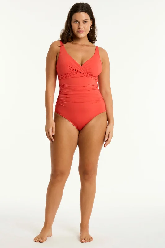 Essentials Edit Cross Front One Piece