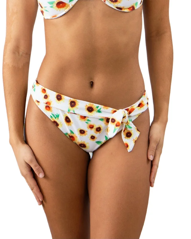 Sunflower Crush Tie Front Bottom