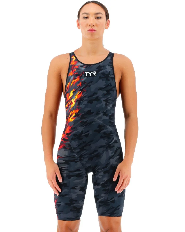 TYR Women's Venzo Camo Open Back Tech Suit